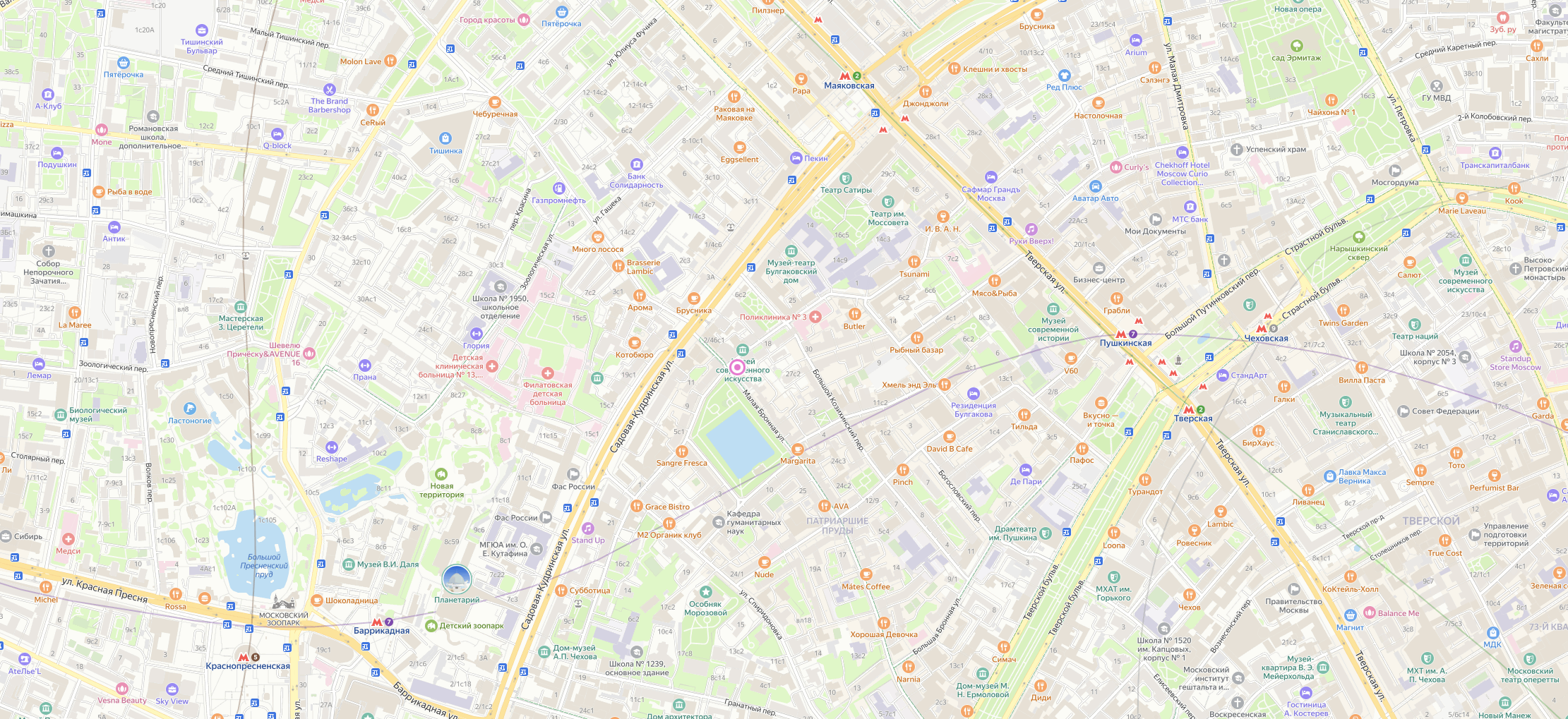 Карта Москвы